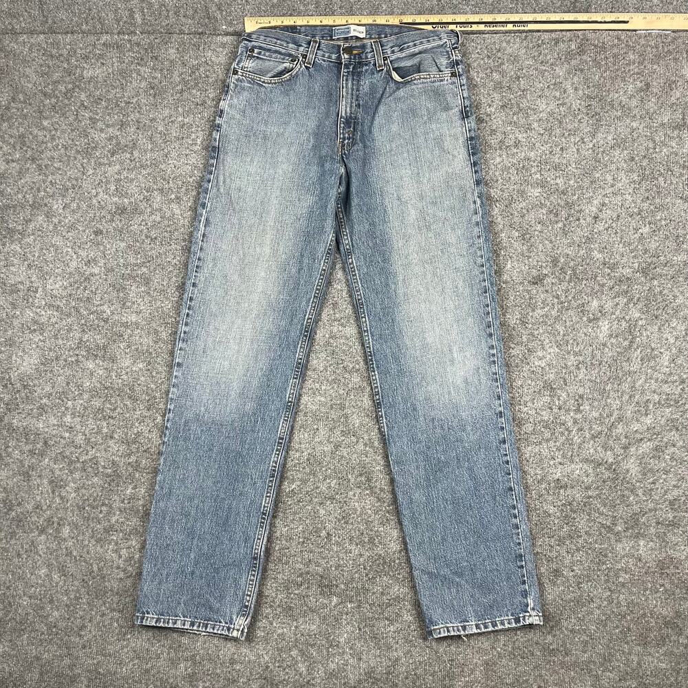 Signature by‎ Levi Strauss Jeans Mens 32x34 Blue Relaxed Fit Straight Denim
